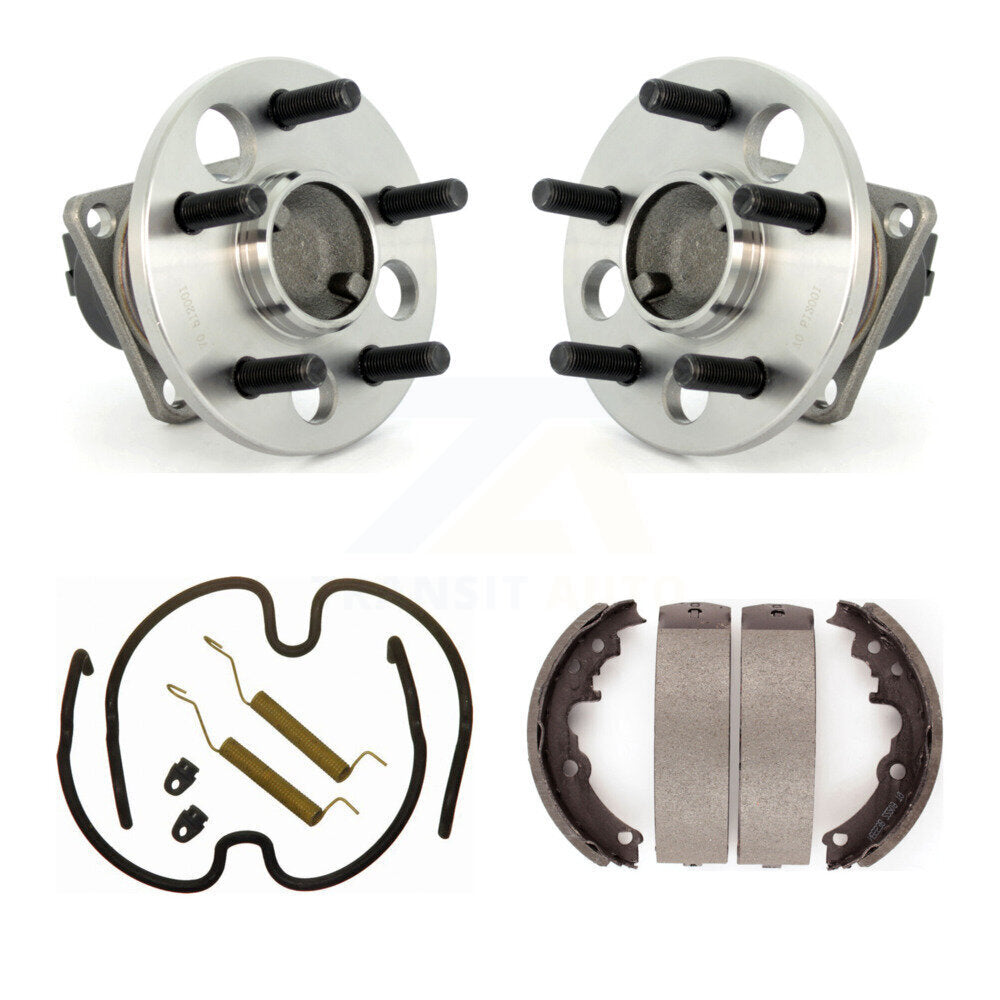 Drum Brake Shoe & Hardware And Hub Bearing Assembly Rear Kit For Pontiac Sunfire
