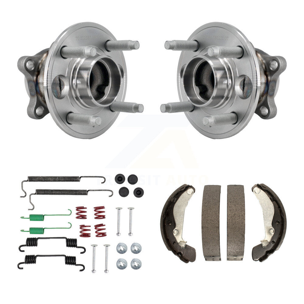Drum Brake Shoe & Hardware Hub Bearing Rear Kit For 2016-2021 Chevrolet Spark