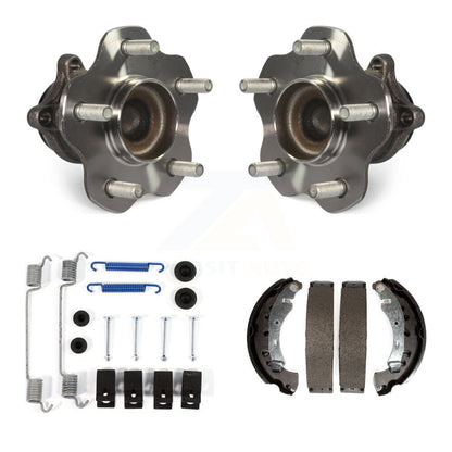 Drum Brake Shoe & Hardware And Hub Bearing Rear Kit For 2013-2019 Nissan Sentra