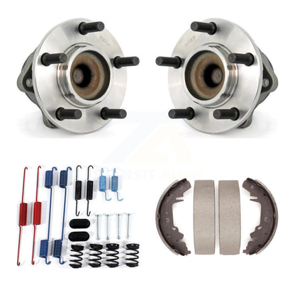Drum Brake Shoe & Hardware Hub Bearing Rear Kit For Dodge Caravan Grand Chrysler