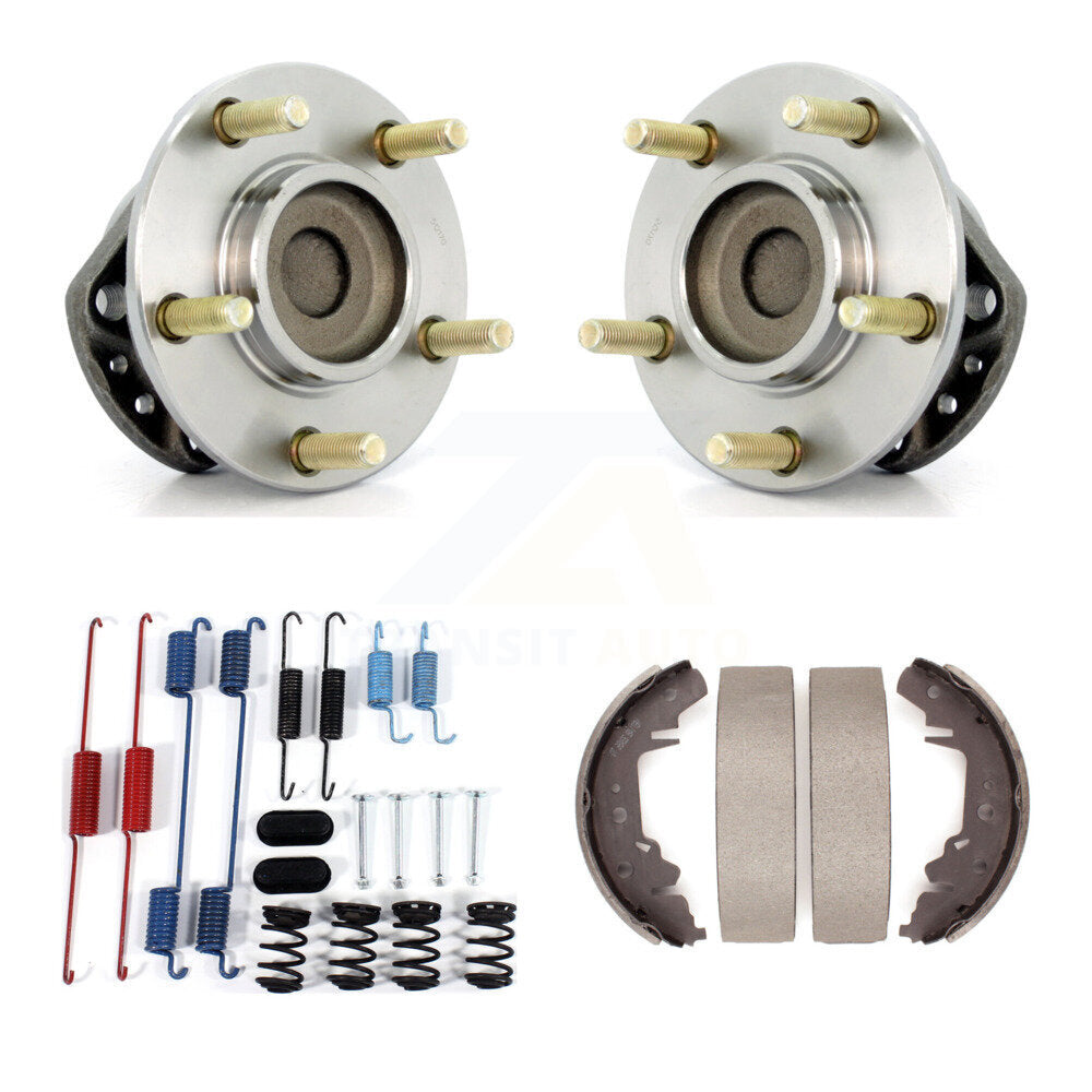 Drum Brake Shoe & Hardware Hub Bearing Rear Kit For Dodge Caravan Grand Chrysler