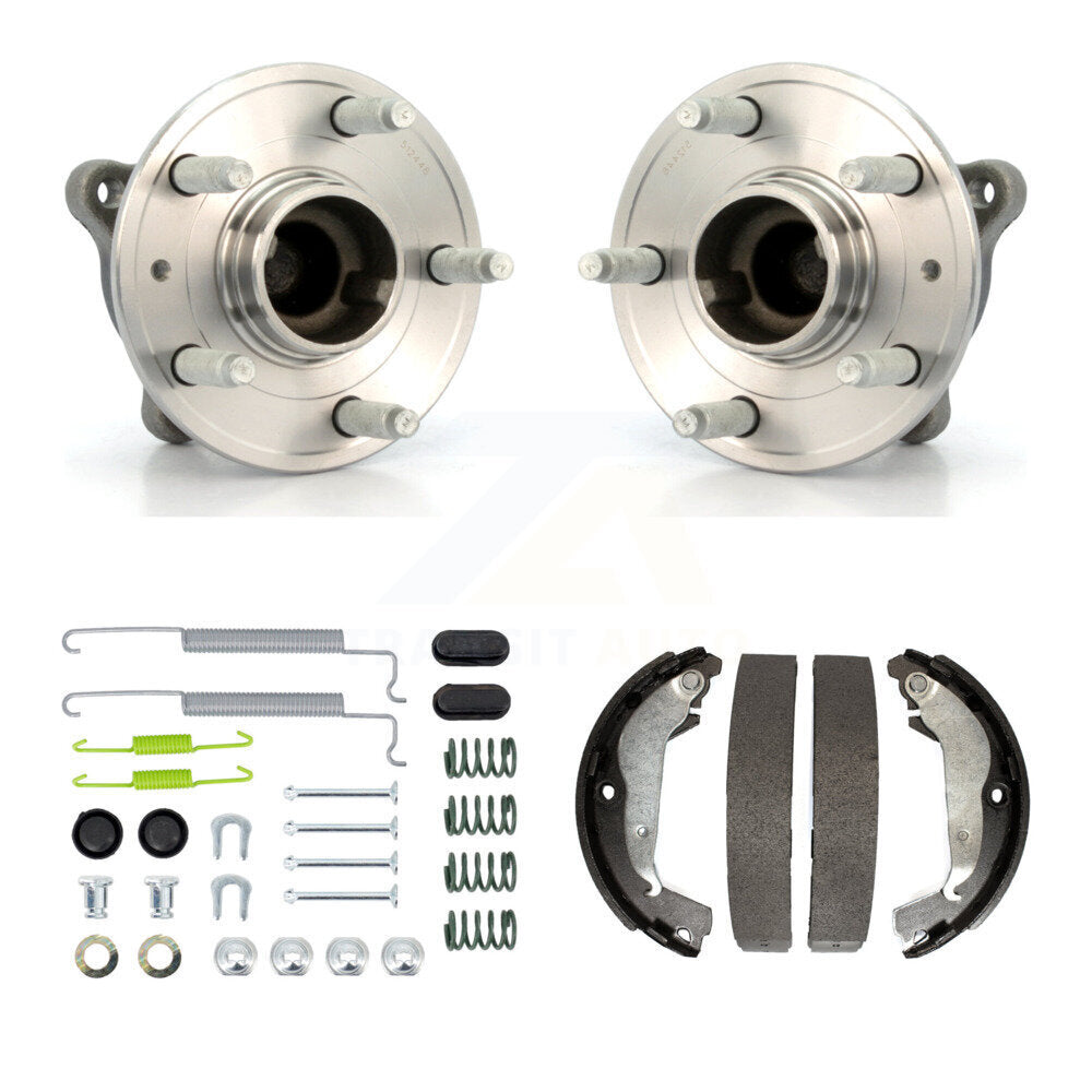 Drum Brake Shoe & Hardware Hub Bearing Rear Kit For 2011-2012 Chevrolet Cruze