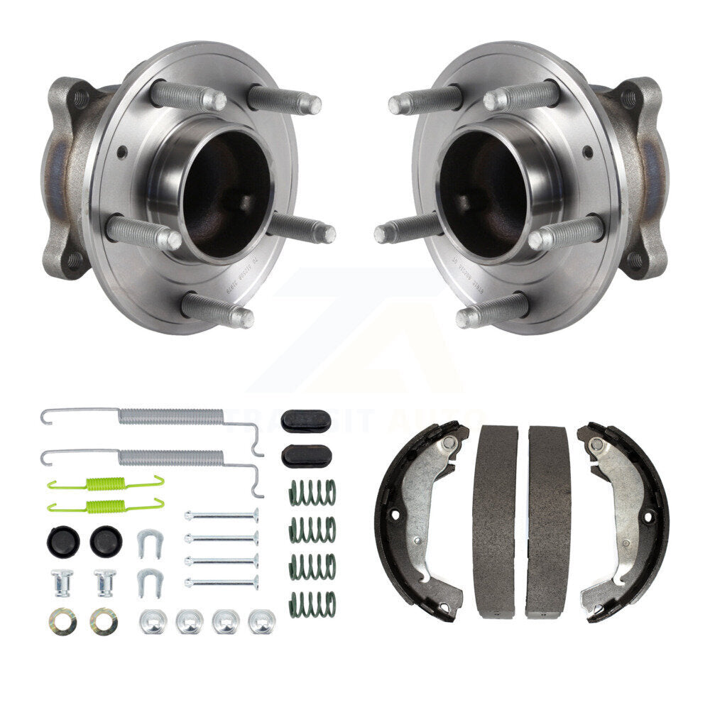 Drum Brake Shoe & Hardware And Hub Bearing Assembly Rear Kit For Chevrolet Cruze