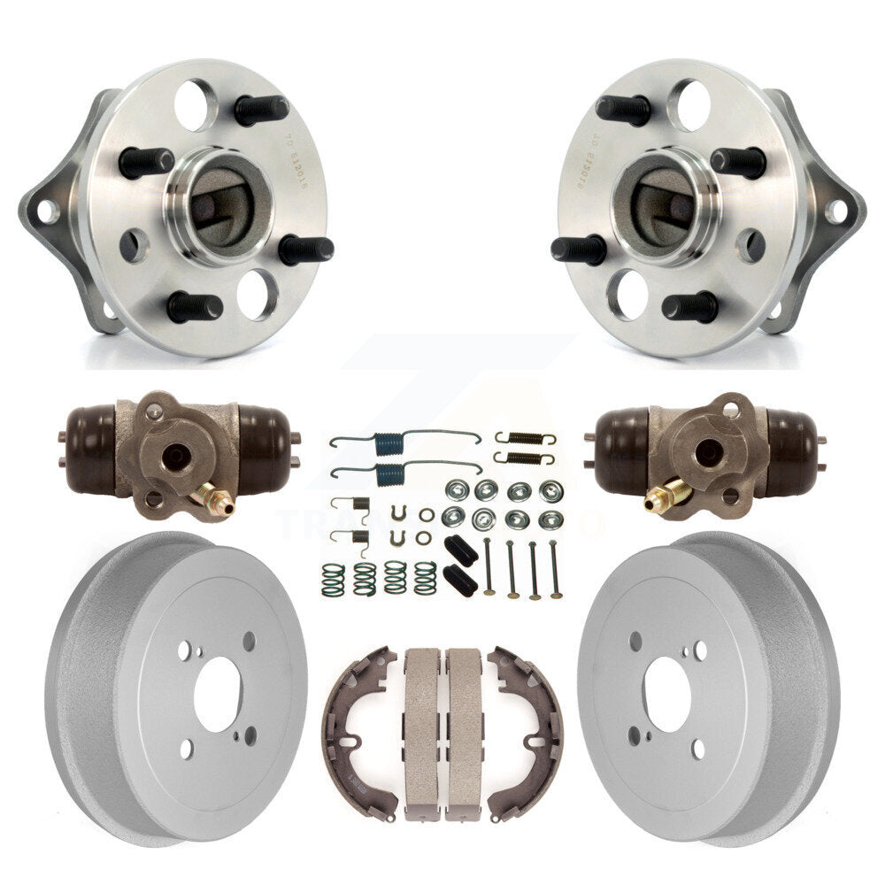 Wheel Cylinders Coated Drum Shoes Hardware Hub Bearing Rear Kit (8Pc) For Toyota