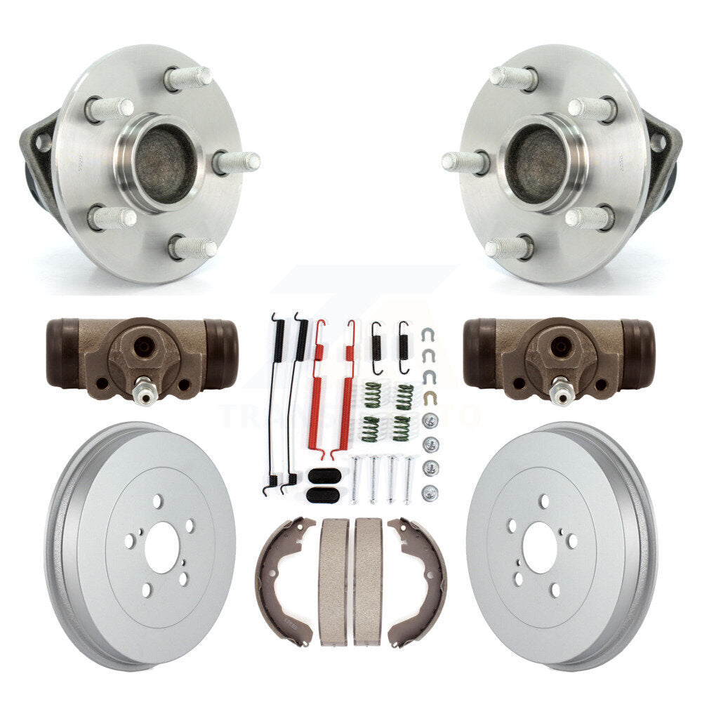 Wheel Cylinders Coated Drum Shoes Hardware Hub Bearing Rear Kit (8Pc) For Toyota