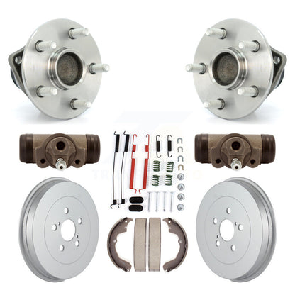 Wheel Cylinders Coated Drum Shoes Hardware Hub Bearing Rear Kit (8Pc) For Toyota