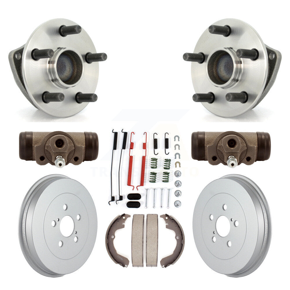 Wheel Cylinders Coated Drum Shoes Hardware Hub Bearing Rear Kit (8Pc) For Toyota