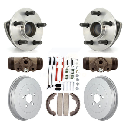 Wheel Cylinders Coated Drum Shoes Hardware Hub Bearing Rear Kit (8Pc) For Toyota