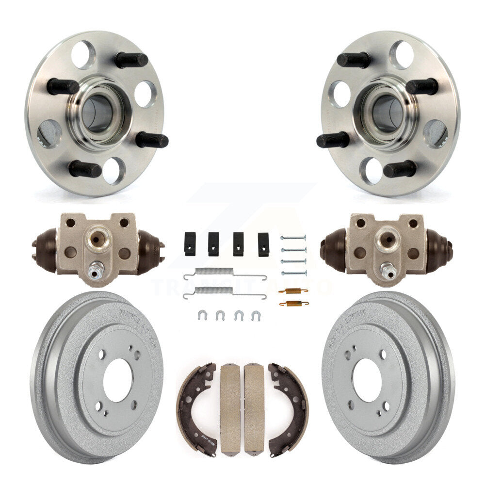 Wheel Cylinders Coated Drum Shoes Hardware Hub Bearing Rear Kit For Honda Civic
