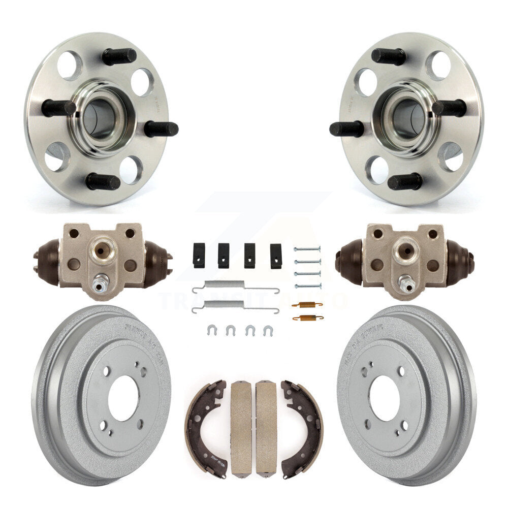 Wheel Cylinders Coated Drum Shoes Hardware Hub Bearing Rear Kit For Honda Civic