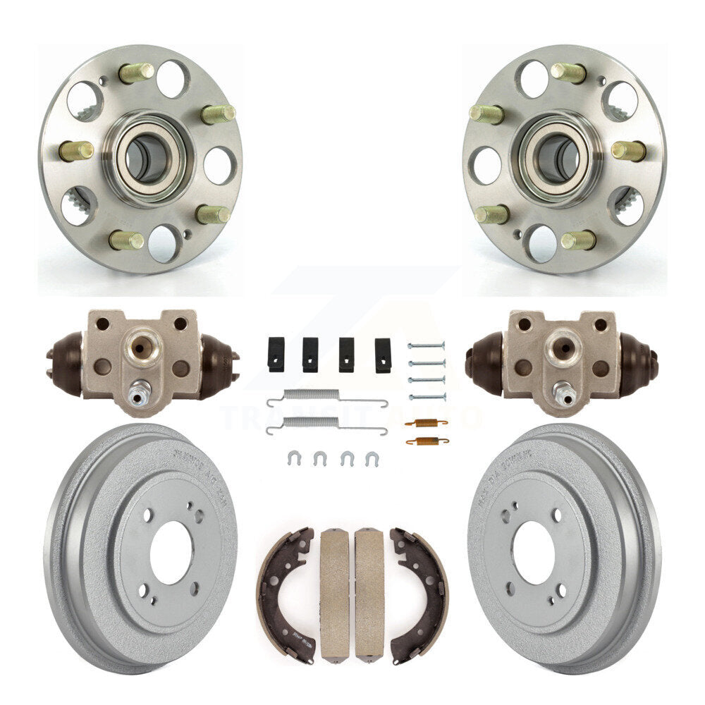 Wheel Cylinders Coated Drum Shoes Hardware Hub Bearing Rear Kit For Honda Civic