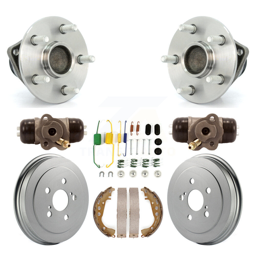 Wheel Cylinders Coated Drum Shoes Hardware Hub Bearing Rear Kit For Toyota Prius