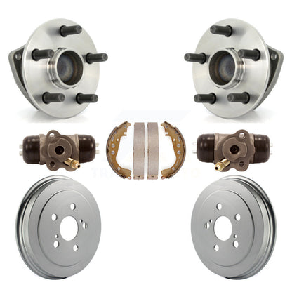 Wheel Cylinders Coated Drum & Shoes Hub Bearing Rear Kit (7Pc) For Toyota Celica