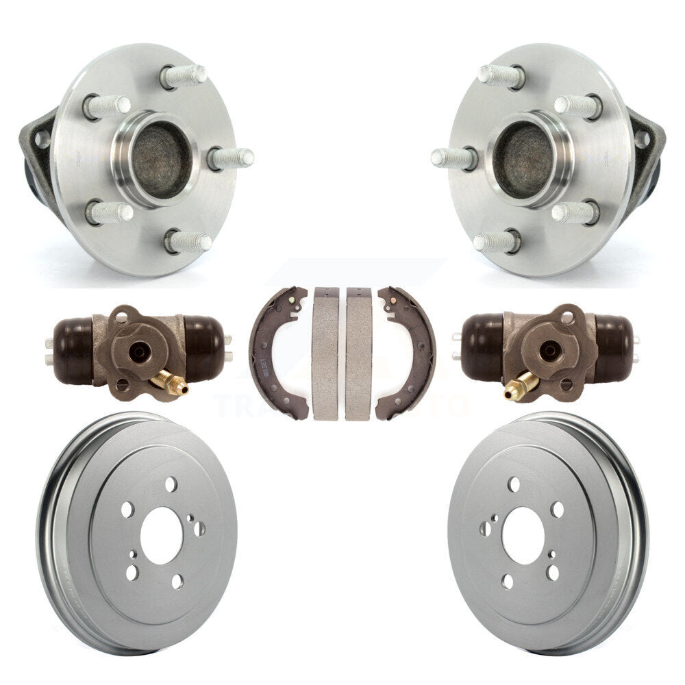 Wheel Cylinders And Coated Drum & Shoes Hub Bearing Rear Kit For Toyota Corolla
