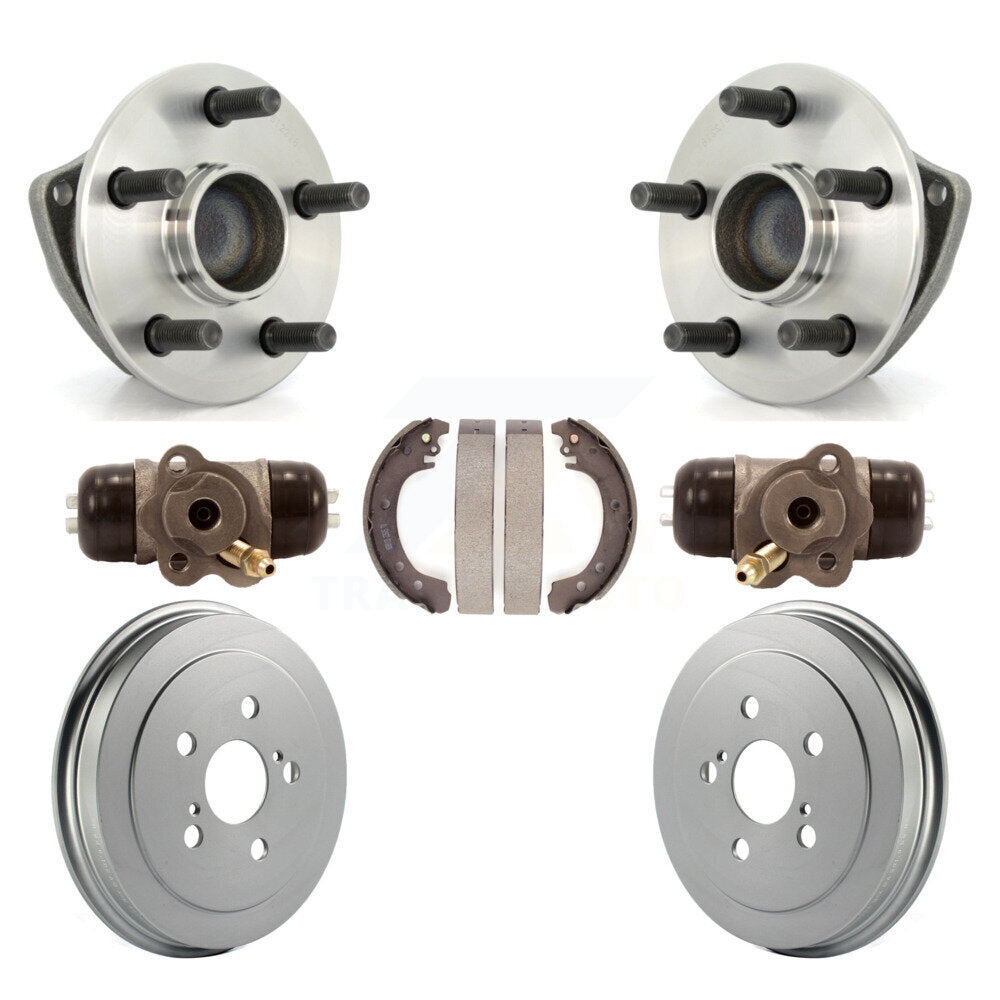 Wheel Cylinders And Coated Drum & Shoes Hub Bearing Rear Kit For Toyota Corolla