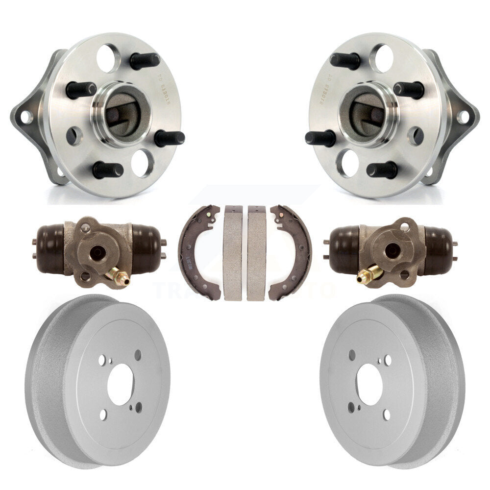 Wheel Cylinders And Coated Drum & Shoes Hub Bearing Rear Kit For Toyota Corolla