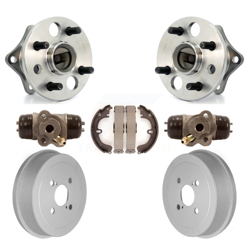 Wheel Cylinders And Coated Drum & Shoes Hub Bearing Rear Kit For Toyota Corolla