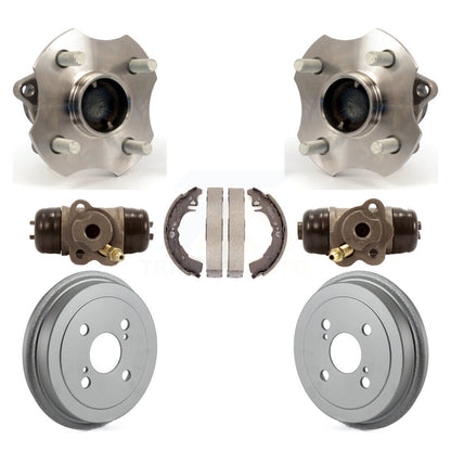 Wheel Cylinders & Coated Drum Shoes Hub Bearing Rear Kit (7Pc) For Toyota Echo