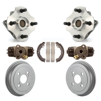 Wheel Cylinders & Coated Drum Shoes Hub Bearing Rear Kit (7Pc) For Toyota Echo
