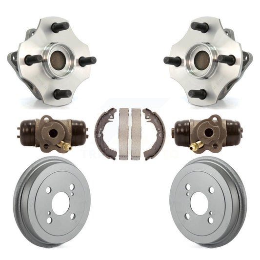Wheel Cylinders & Coated Drum Shoes Hub Bearing Rear Kit (7Pc) For Toyota Echo
