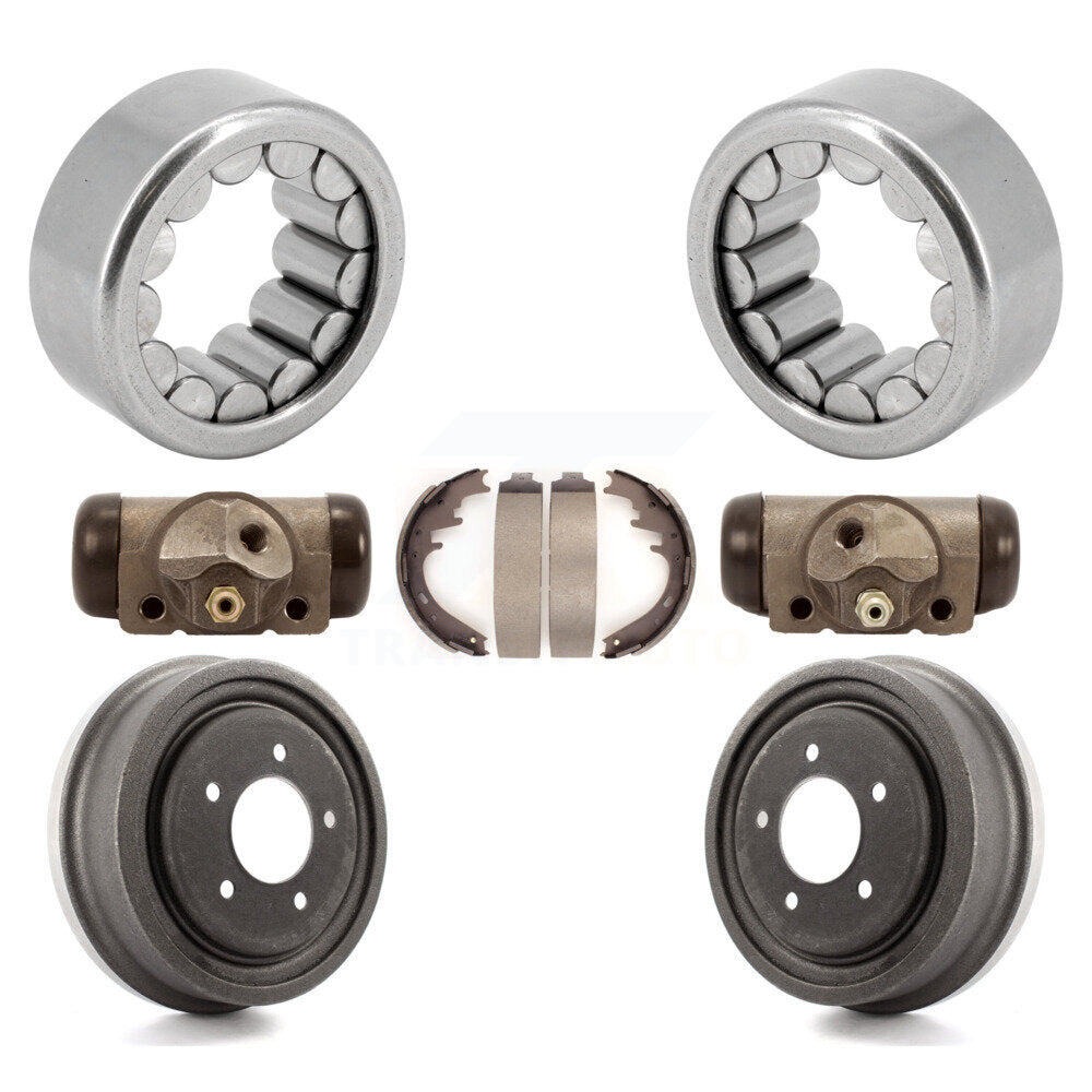 Wheel Cylinders And Drum & Shoes Bearing Rear Kit (7Pc) For Ford F-150