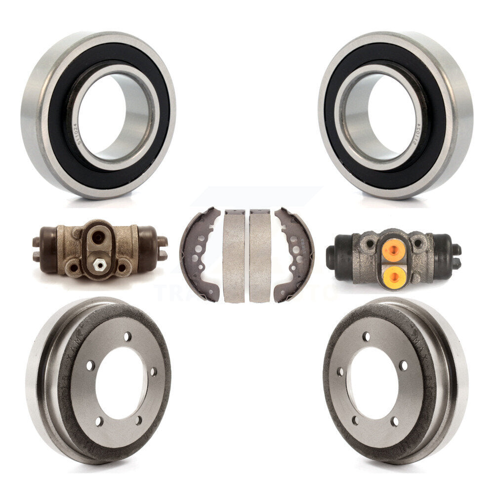Wheel Cylinders Drum & Shoes Bearing Rear Kit (7Pc) For Chevrolet Tracker Suzuki