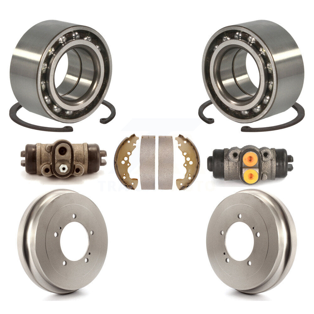 Wheel Cylinders Drum & Shoes Bearing Rear Kit (7Pc) For Suzuki XL-7 Grand Vitara