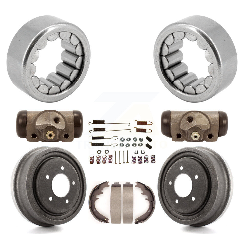 Wheel Cylinders And Drum & Shoes Bearing Rear Kit (8Pc) For Ford F-150