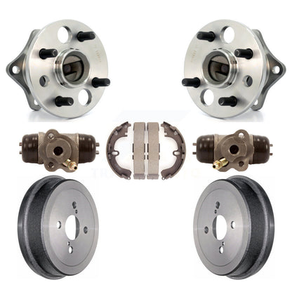 Wheel Cylinders Drum & Shoes Hardware Hub Bearing Rear Kit (7Pc) For Toyota Geo