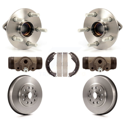 Wheel Cylinders Drum & Shoes Hardware Hub Bearing Rear Kit (7Pc) For Toyota Vibe