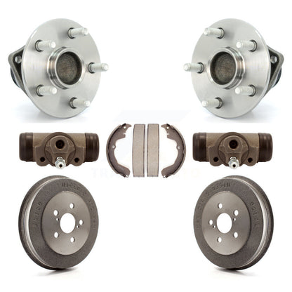 Wheel Cylinders Drum & Shoes Hardware Hub Bearing Rear Kit (7Pc) For Toyota Vibe