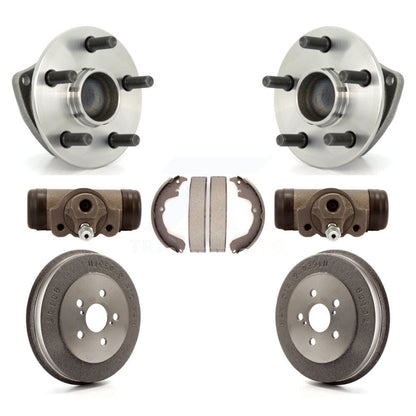 Wheel Cylinders Drum & Shoes Hardware Hub Bearing Rear Kit (7Pc) For Toyota Vibe
