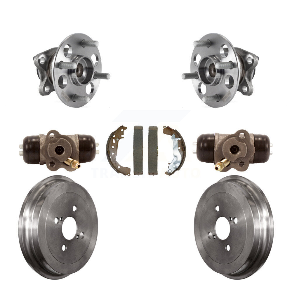 Wheel Cylinders Drum & Shoes Hardware Hub Bearing Rear Kit For Toyota Yaris L LE