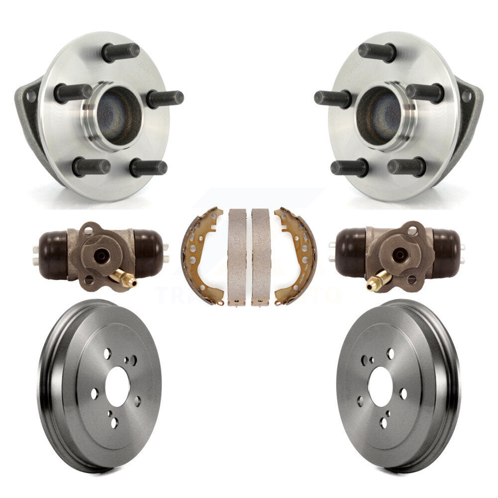 Wheel Cylinders And Drum & Shoes Hardware Hub Bearing Rear Kit (7Pc) For Toyota