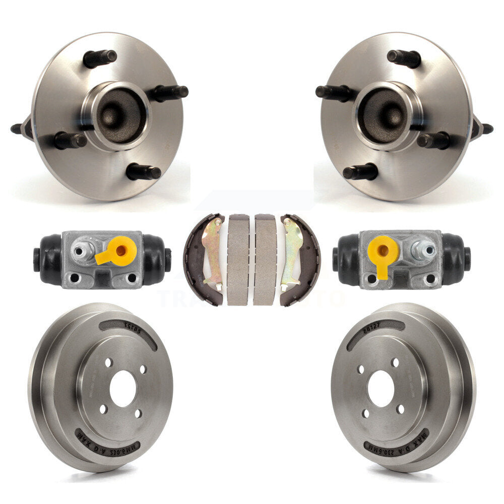 Wheel Cylinders & Drum Shoes Hardware Hub Bearing Rear Kit (7Pc) For Chevrolet