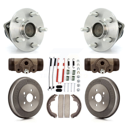 Wheel Cylinders Drum & Shoes Hardware Hub Bearing Rear Kit (8Pc) For Toyota Vibe