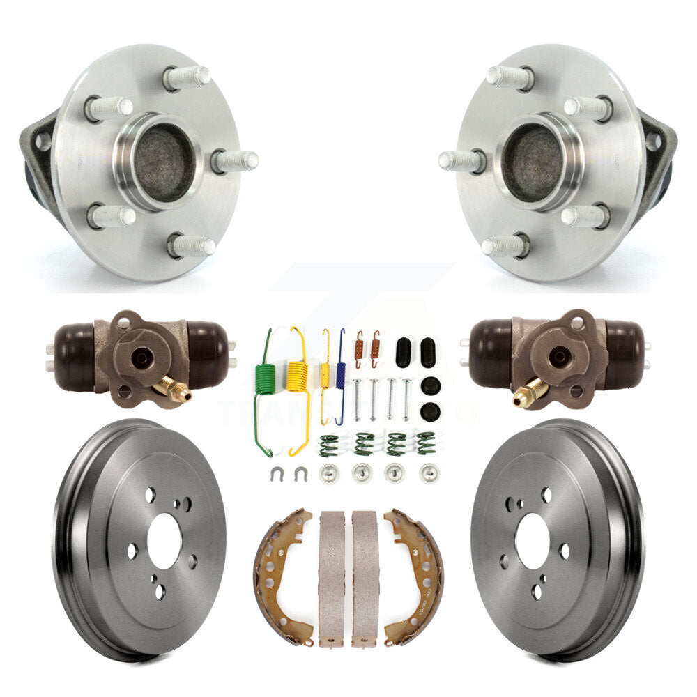 Wheel Cylinders Drum & Shoes Hardware Hub Bearing Rear Kit For 2008 Toyota Prius