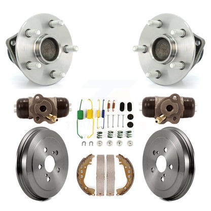 Wheel Cylinders Drum & Shoes Hardware Hub Bearing Rear Kit For 2008 Toyota Prius