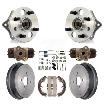 Wheel Cylinders Drum & Shoes Hardware Hub Bearing Rear Kit (8Pc) For Toyota Geo