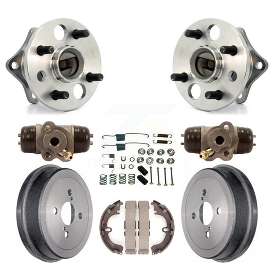 Wheel Cylinders Drum & Shoes Hardware Hub Bearing Rear Kit (8Pc) For Toyota Geo