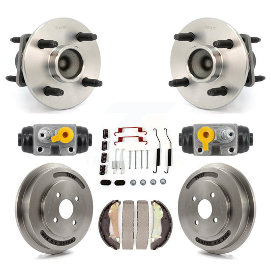 Wheel Cylinders & Drum Shoes Hardware Hub Bearing Rear Kit (8Pc) For Chevrolet
