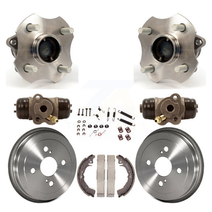 Wheel Cylinders Drum & Shoes Hardware Hub Bearing Rear Kit (8Pc) For Toyota Echo