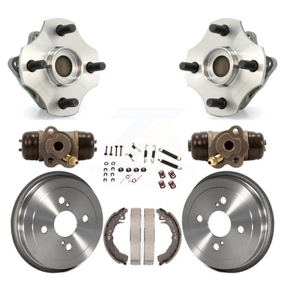 Wheel Cylinders Drum & Shoes Hardware Hub Bearing Rear Kit (8Pc) For Toyota Echo
