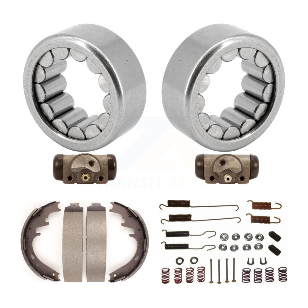 Wheel Cylinders Drum Shoes Hardware Bearing Rear Kit (6Pc) For Ford F-150 Dodge
