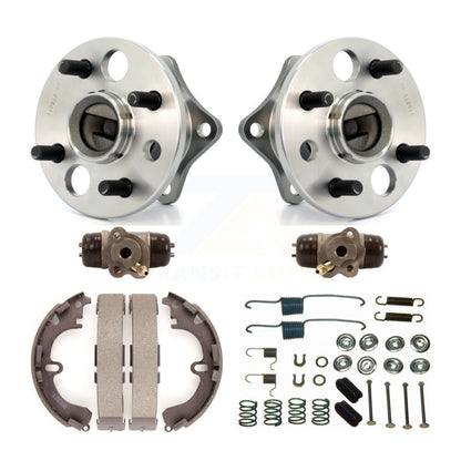 Wheel Cylinders Drum Shoes Hardware Hub Bearing Rear Kit (6Pc) For Toyota Prizm