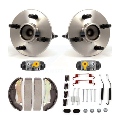 Wheel Cylinders Drum Shoes Hardware Hub Bearing Rear Kit (6Pc) For Chevrolet G5