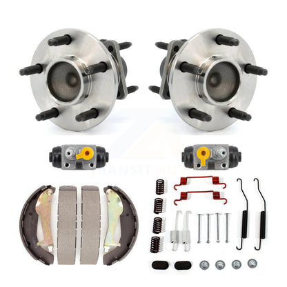 Wheel Cylinders Drum Shoes Hardware Hub Bearing Rear Kit (6Pc) For Chevrolet G5