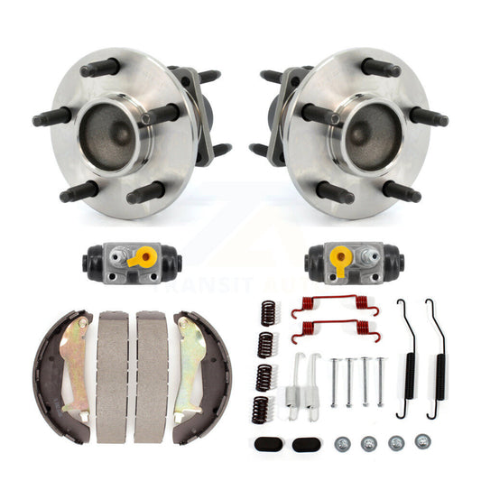Wheel Cylinders Drum Shoes Hardware Hub Bearing Rear Kit (6Pc) For Chevrolet G5