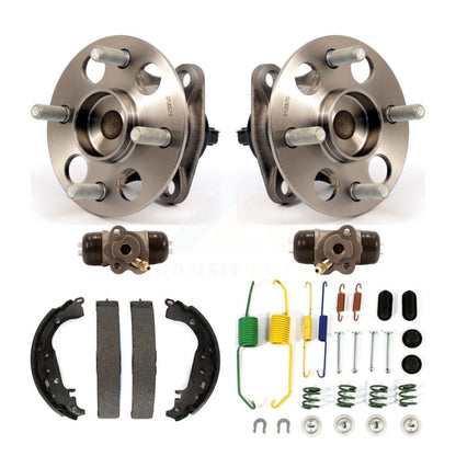 Wheel Cylinders Drum Shoes Hardware Hub Bearing Rear Kit (6Pc) For Toyota Yaris
