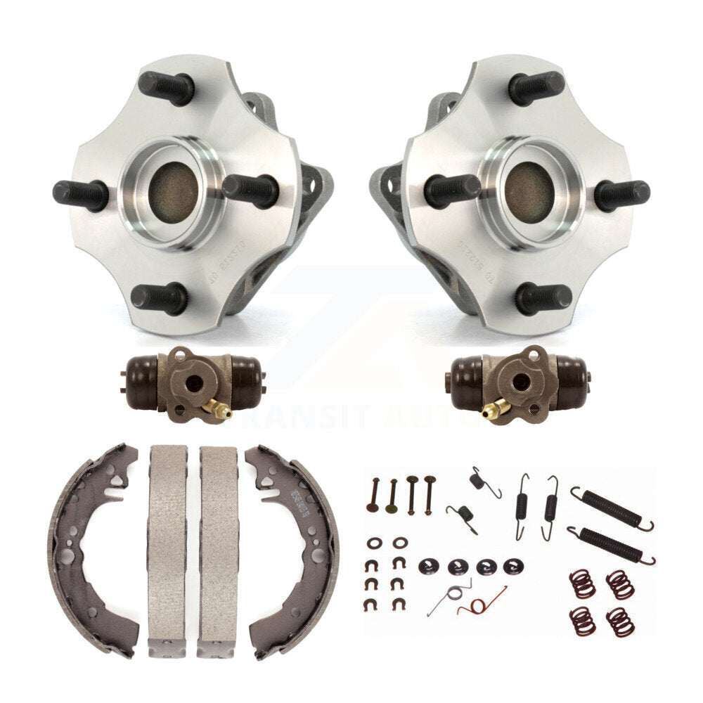 Wheel Cylinders & Drum Shoes Hardware Hub Bearing Rear Kit (6Pc) For Toyota Echo